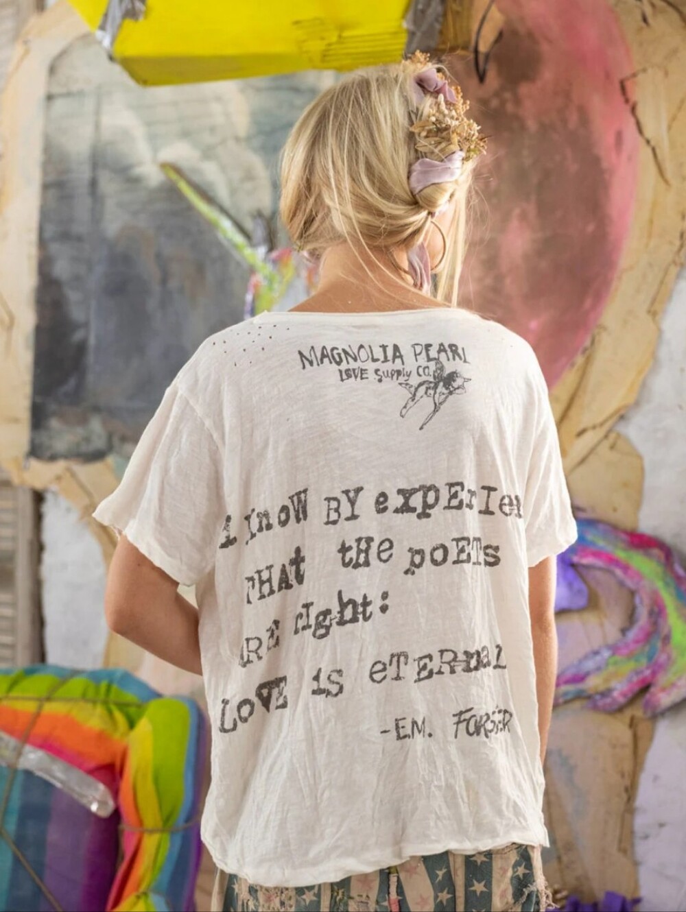Magnolia Pearl NWTs Love Poets Tee Shirt - Picture 3 of 6